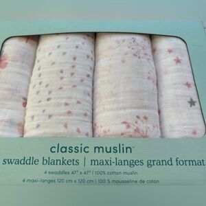 aden + anais Soft Pink Muslin Kids Pants